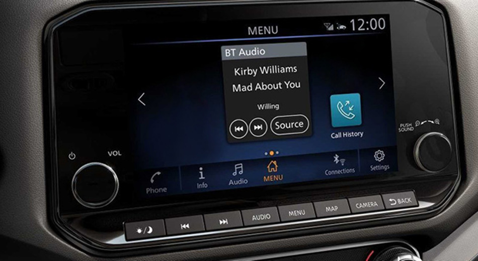 Nissan Terra 9” high-definition touch screen interface